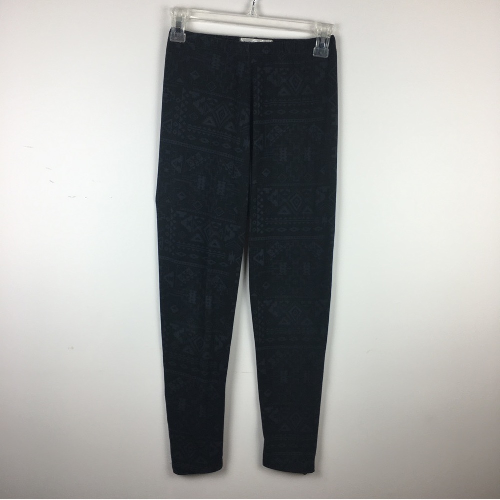 I'm In Love With Derek Gray Tribal Microfiber Stretch Leggings Medium